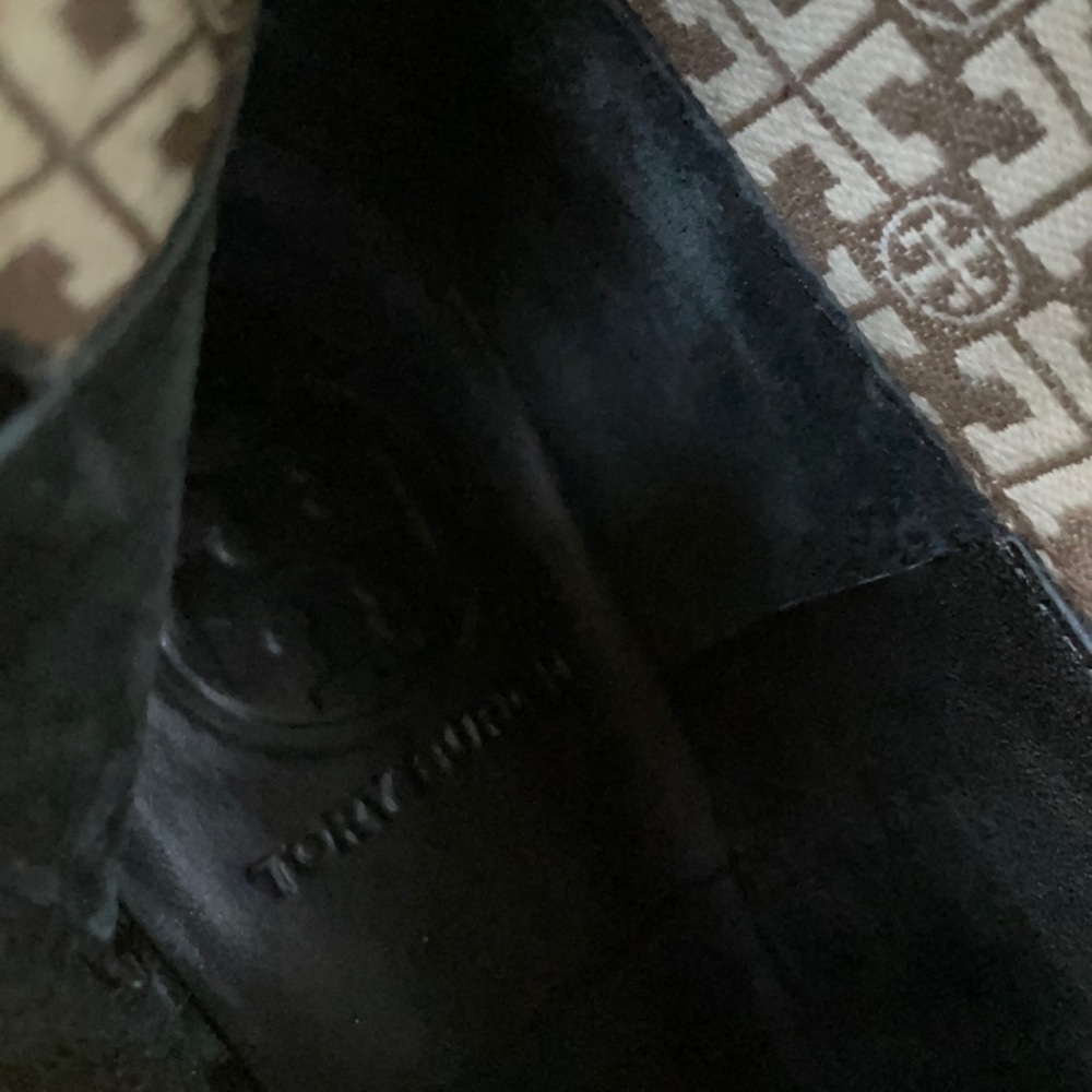 Black/brown Tory Burch leather riding boots - Picture 14 of 15